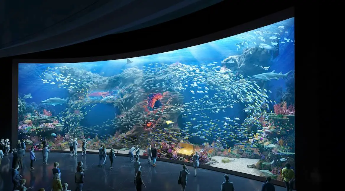 Led screen - aquarium design