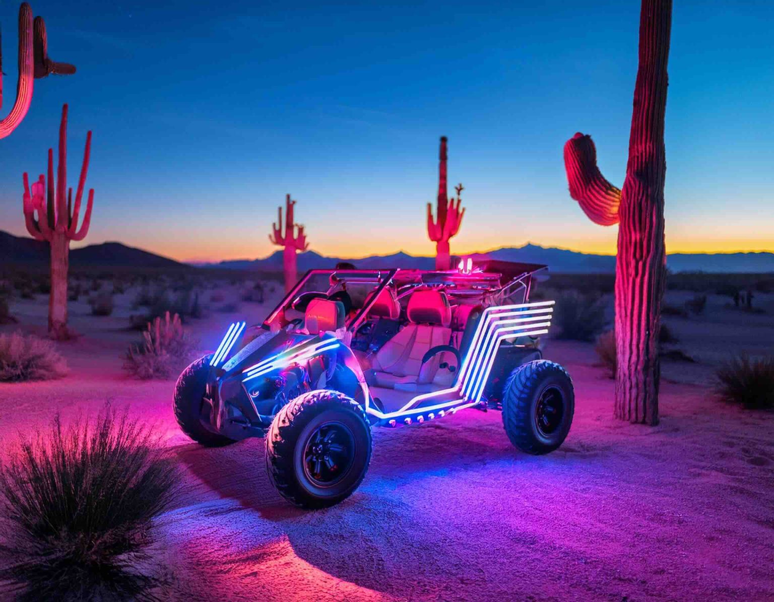 Neon Sands: A Dynamic Desert Ride | ICM