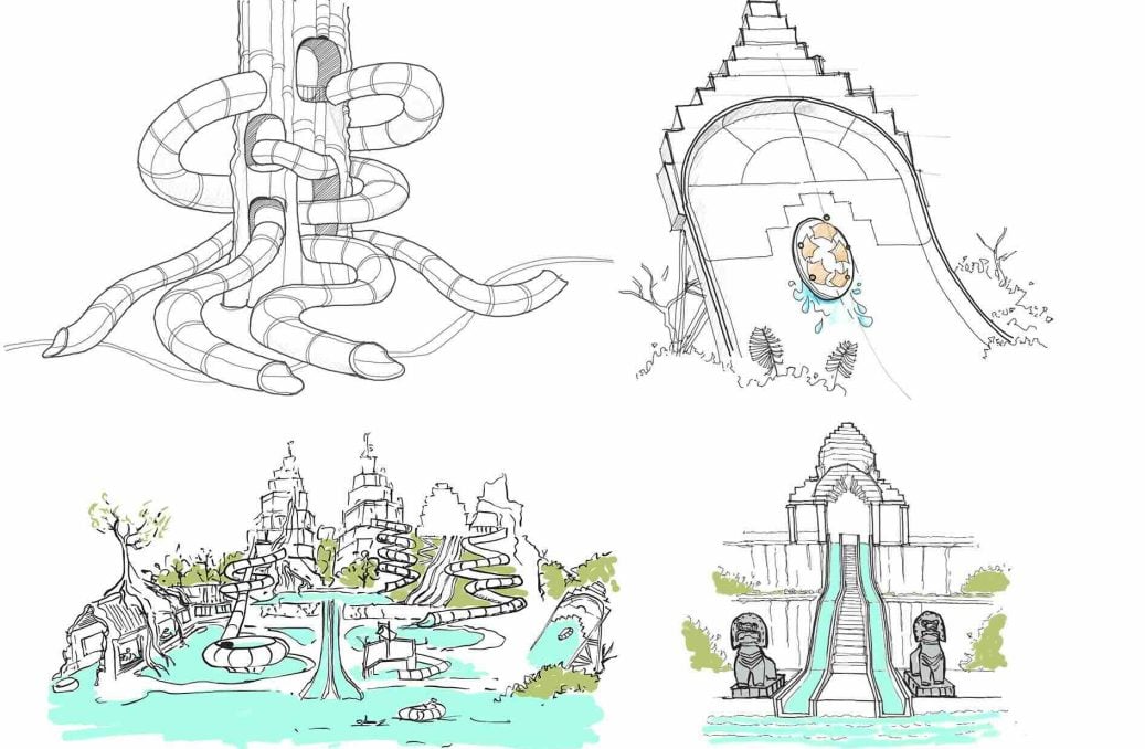 Peninsula Bay Water Park - Sketches 2